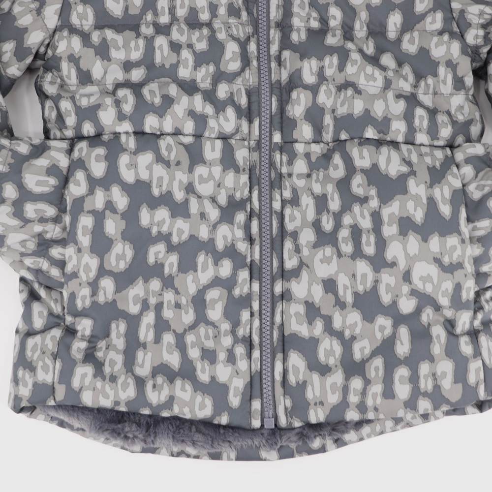 New The North Face Medium 10/12 Youth Girls Mossbud Swirl Jacket Grey - Picture 10 of 16